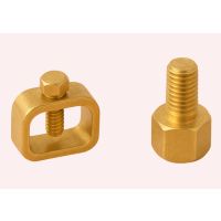 Brass Earthing Clamps and Studs for Electrical Grounding Systems, High Strength Corrosion-Resistant Earthing Accessories for Industrial, Construction, and Power Installations